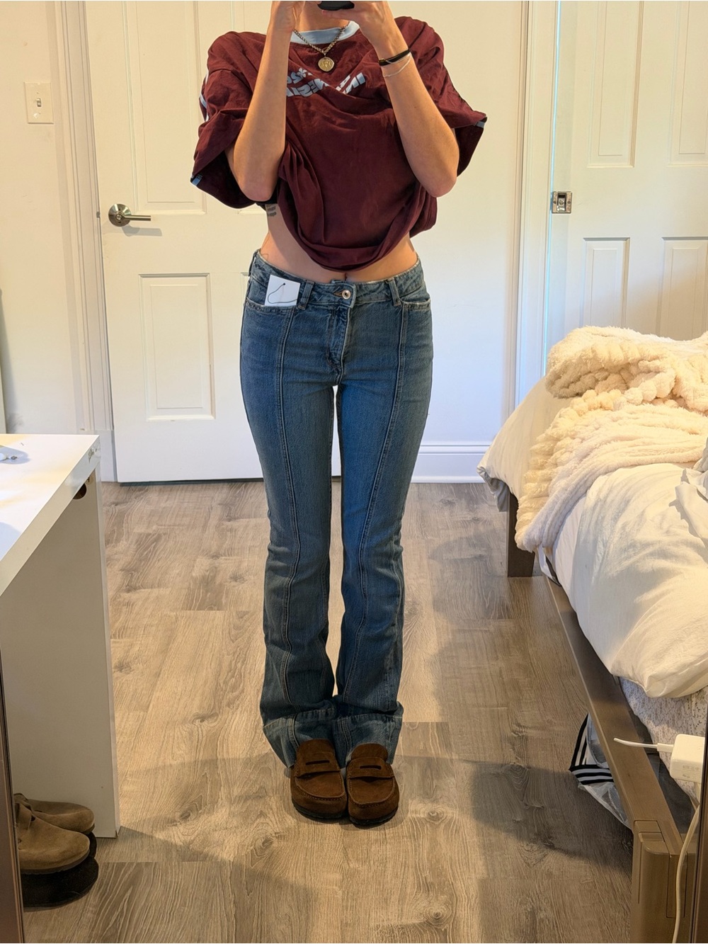 NWT Zara high waisted flare bootcut jeans